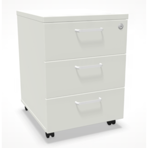 ES Skápur á hjólum 3 skúffur