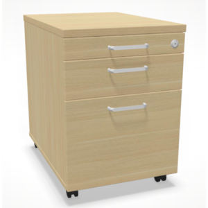 ES skápur á hjólum 2+1 skúffur