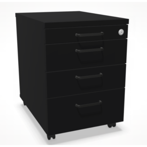 ES skápur á hjólum 3+1 skúffur